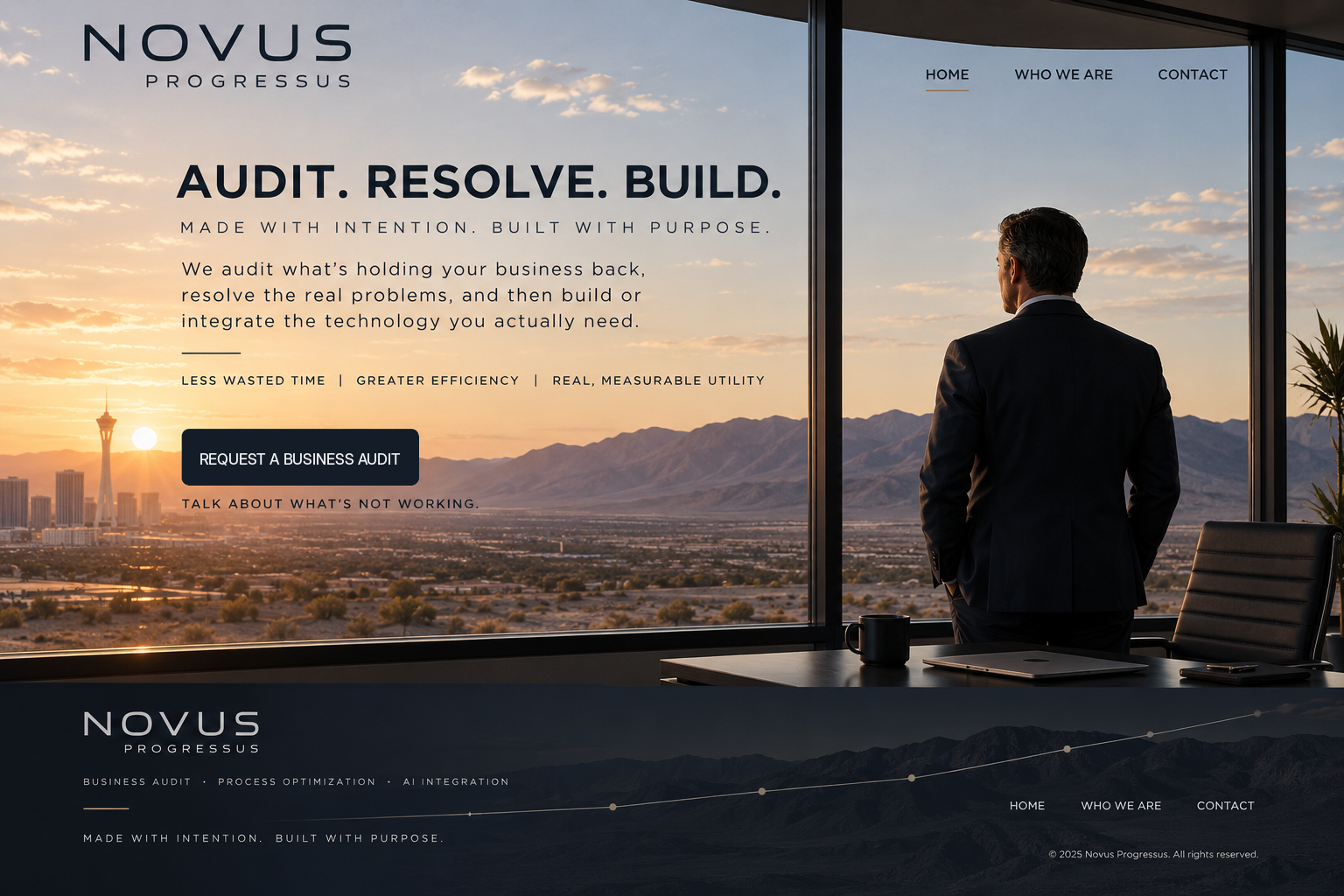 NOVUS PROGRESSUS — Audit. Resolve. Build. Las Vegas business operations and technology consultancy.